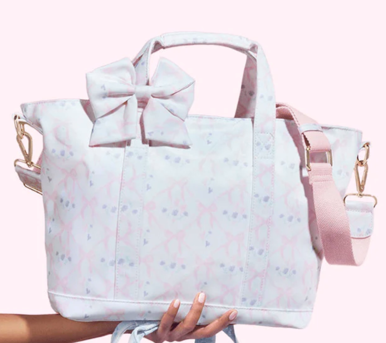 High Tea Printed Mini Tote with Bow STACH CO